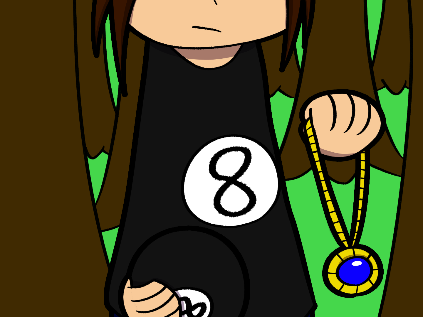 The man from page 16, holding the Dream Pendant